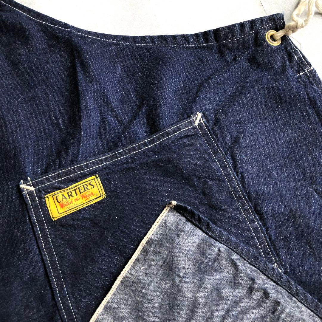 〜50s CARTER’S インディゴデニム エプロン ワーク エンジニア