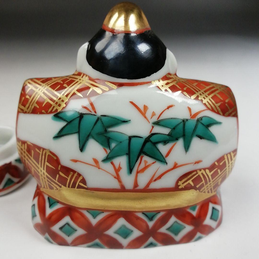 Ｗ２７８　香合　『色絵　立雛』『高野昭阿弥 造』　共箱　茶道具