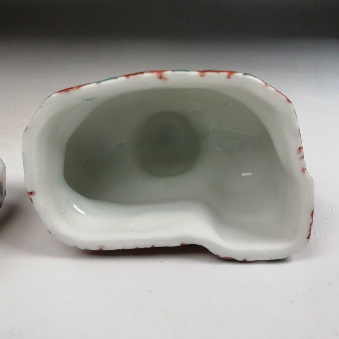 Ｗ２７８　香合　『色絵　立雛』『高野昭阿弥 造』　共箱　茶道具