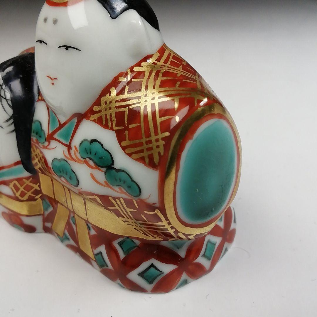 Ｗ２７８　香合　『色絵　立雛』『高野昭阿弥 造』　共箱　茶道具