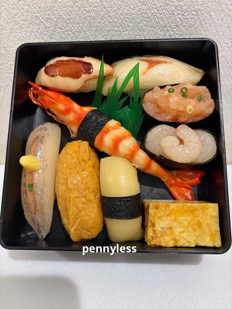 食品サンプル　実物大リアル寿司　35貫