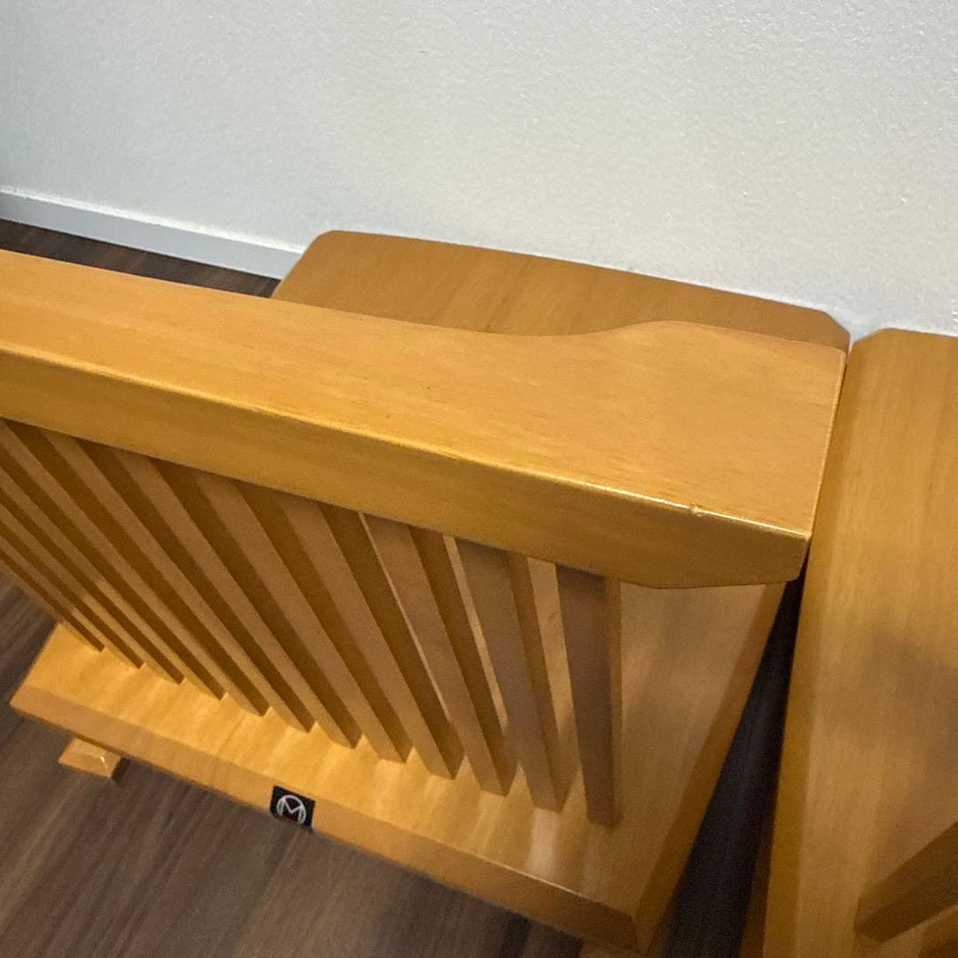 ミキモク ZENシリーズ 2脚セット 座椅子 ローチェア イス 天然木 希少 ①