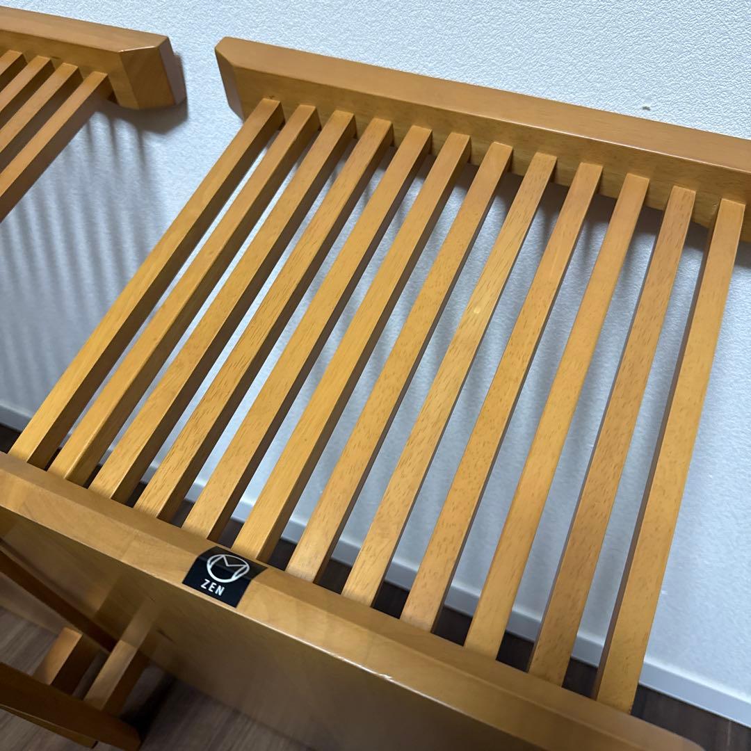 ミキモク ZENシリーズ 2脚セット 座椅子 ローチェア イス 天然木 希少 ①