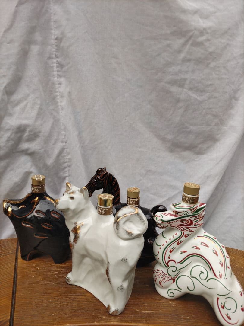 陶器製動物型ボトルセット一品1800円