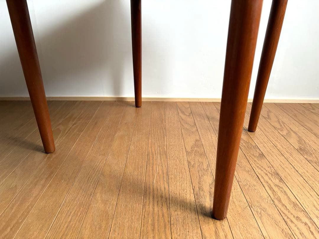 北欧デンマーク ヴィンテージ家具 チーク無垢材 工芸チェア ① アンティーク