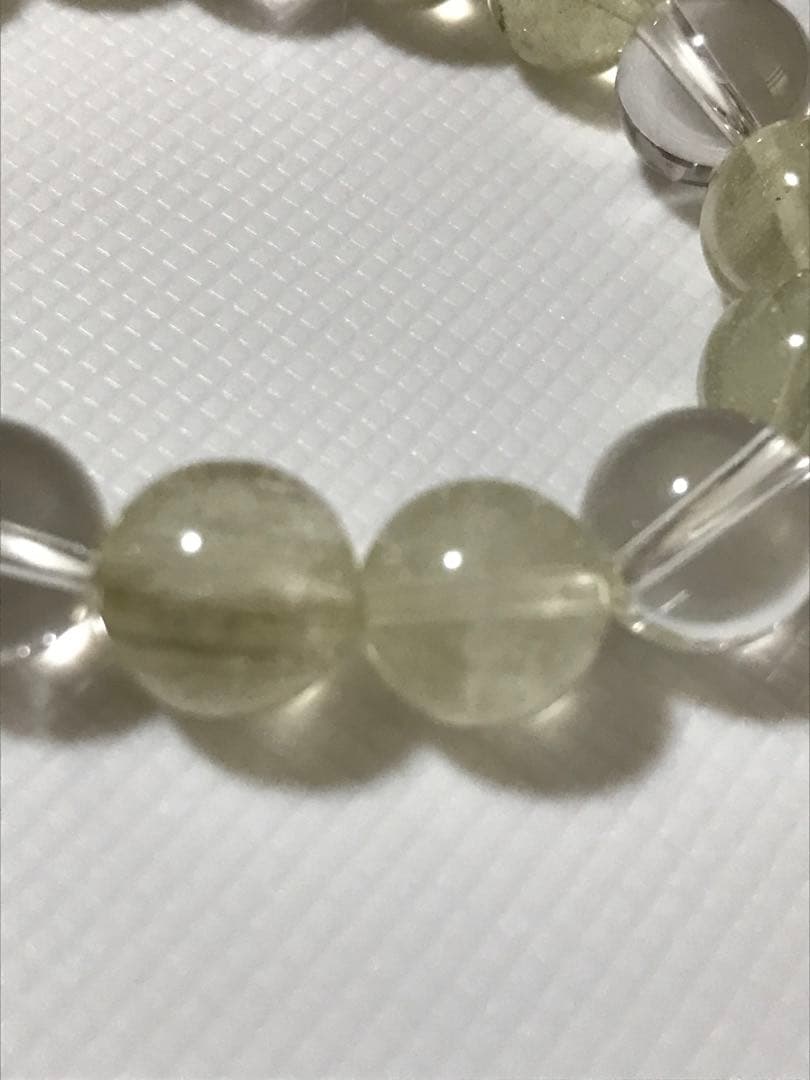 リビアングラス&ヒマラヤ水晶　10ミリ ブレスレット