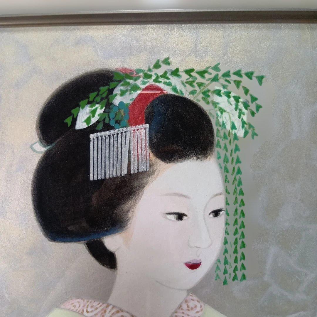 池本冨実「舞妓」日本画 10号 日美展出展作品 舞妓を描く達人