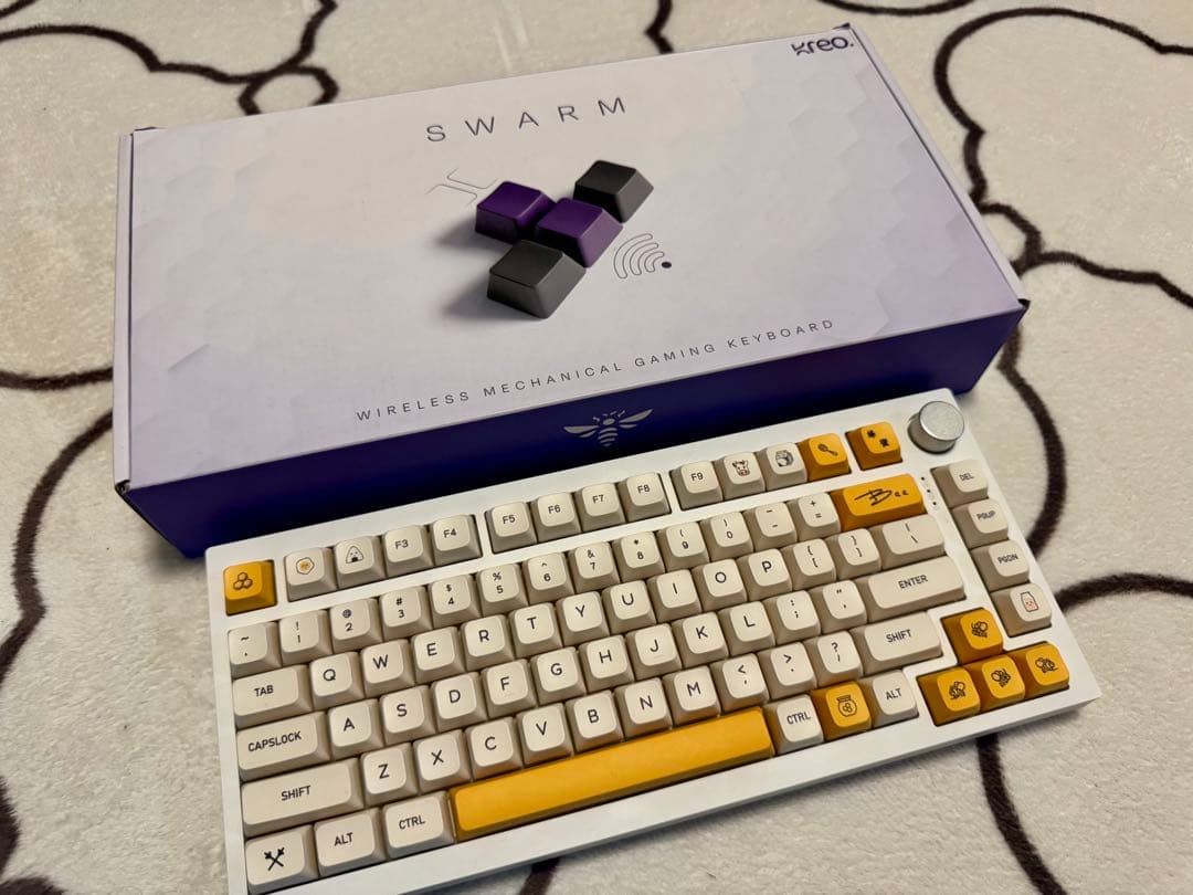 【海外限定】Kreo SWARM メカニカルキーボードハニーキーキャップ