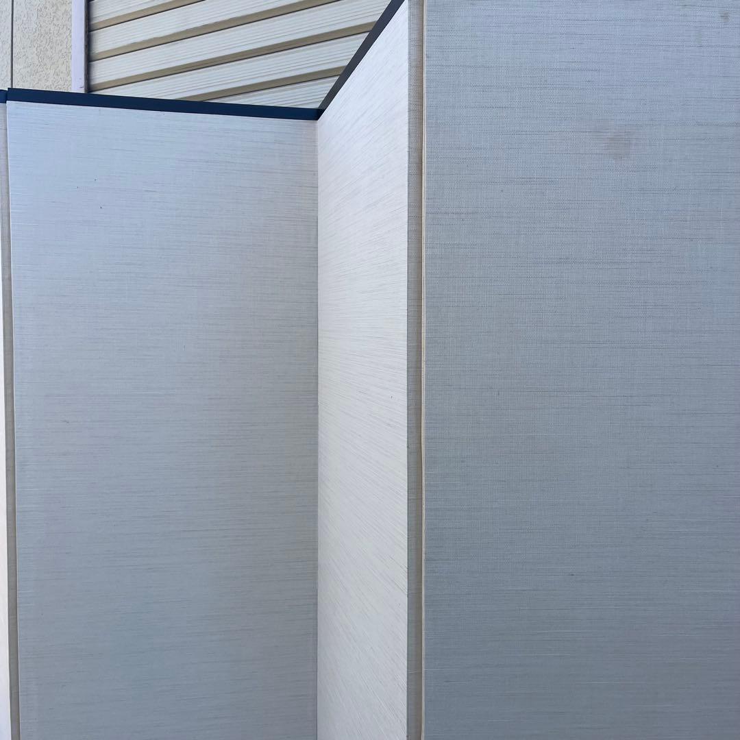 金屏風 六曲屏風 花柄 御園筆 アキクサ 和室 インテリア 飾り屏風