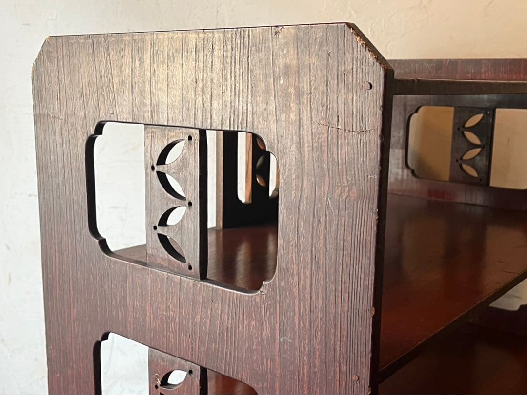 4段棚 棚 ラック 昭和レトロ インテリア アンティーク 飾り棚 ビンテージ