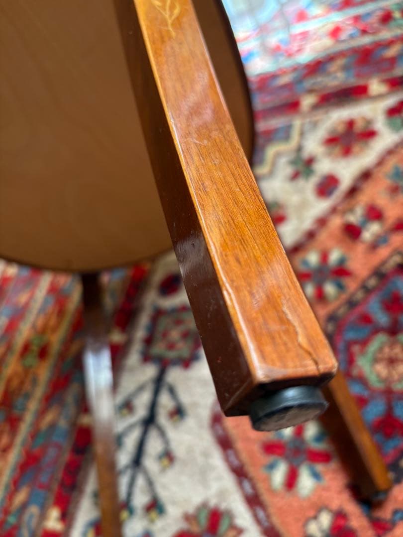 北欧　イタリア製　象嵌細工　ダイニングチェア　椅子　スツール　アンティーク　象嵌