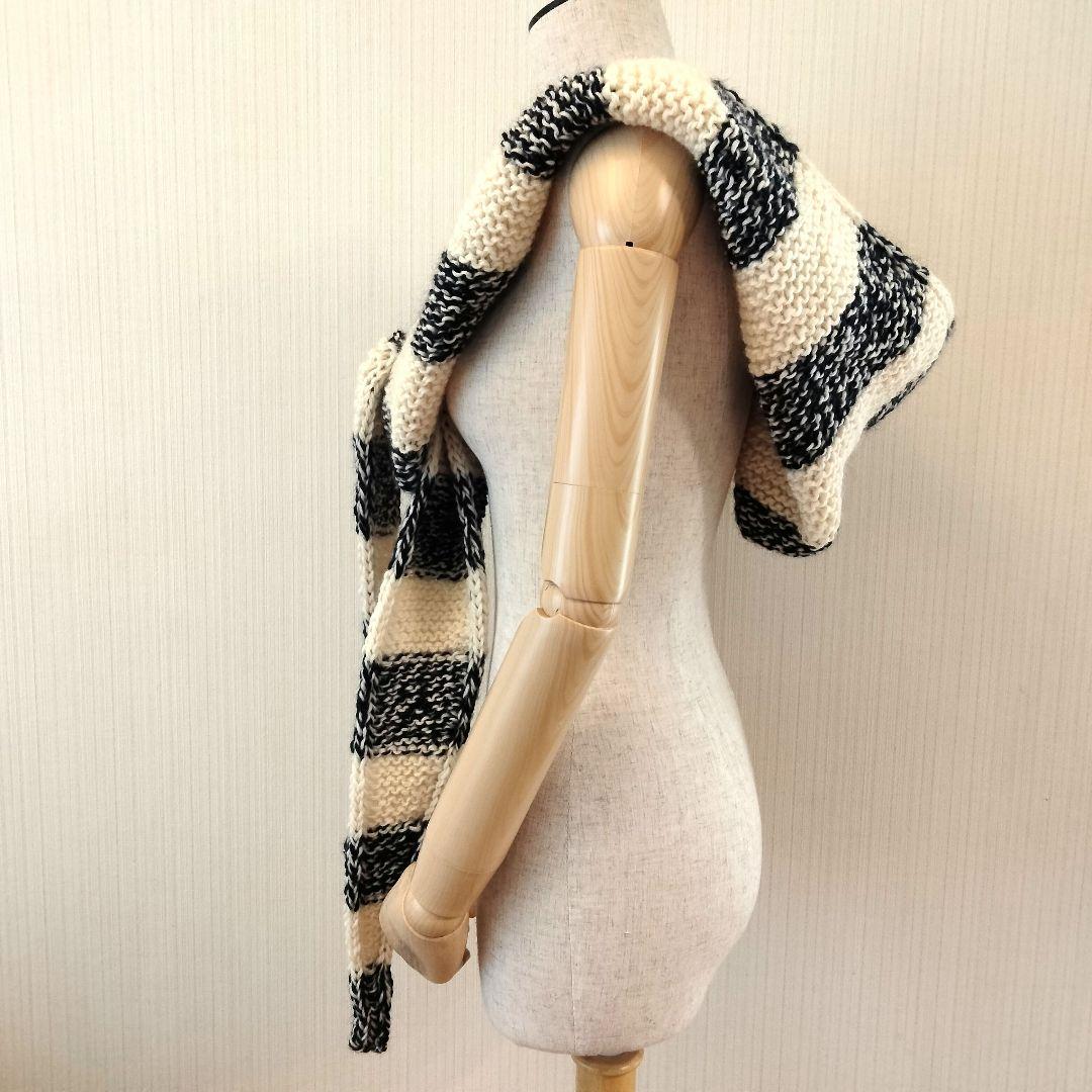 オーダー承り品　ハンドメイド　handmade　フードマフラー　リッチカジュアル
