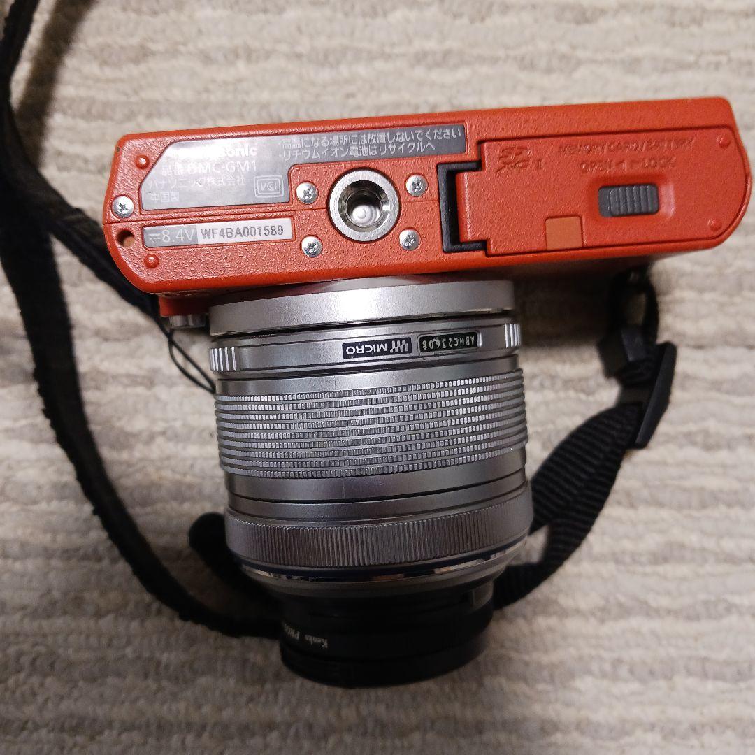 Panasonic DMC-GM1 オレンジ +OLYMPUS レンズ