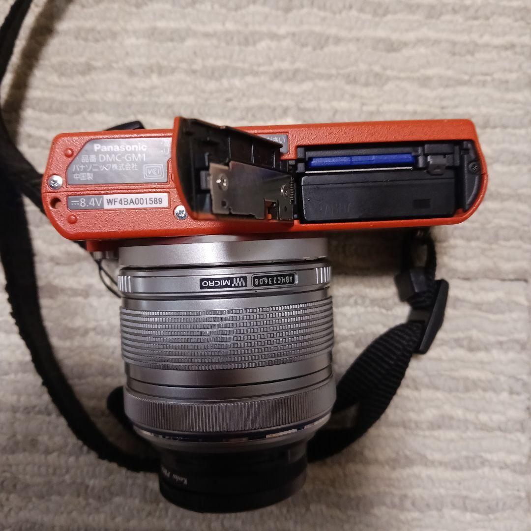 Panasonic DMC-GM1 オレンジ +OLYMPUS レンズ