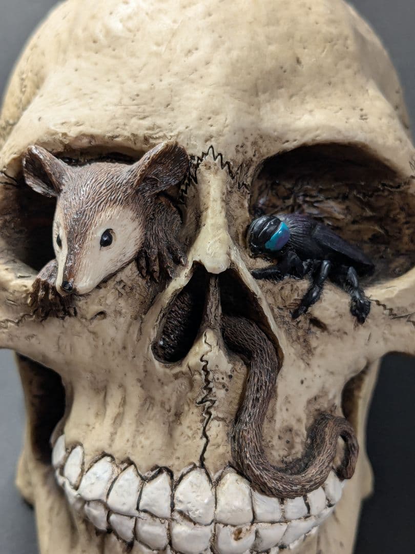 1999年製のレトロなスカル貯金箱