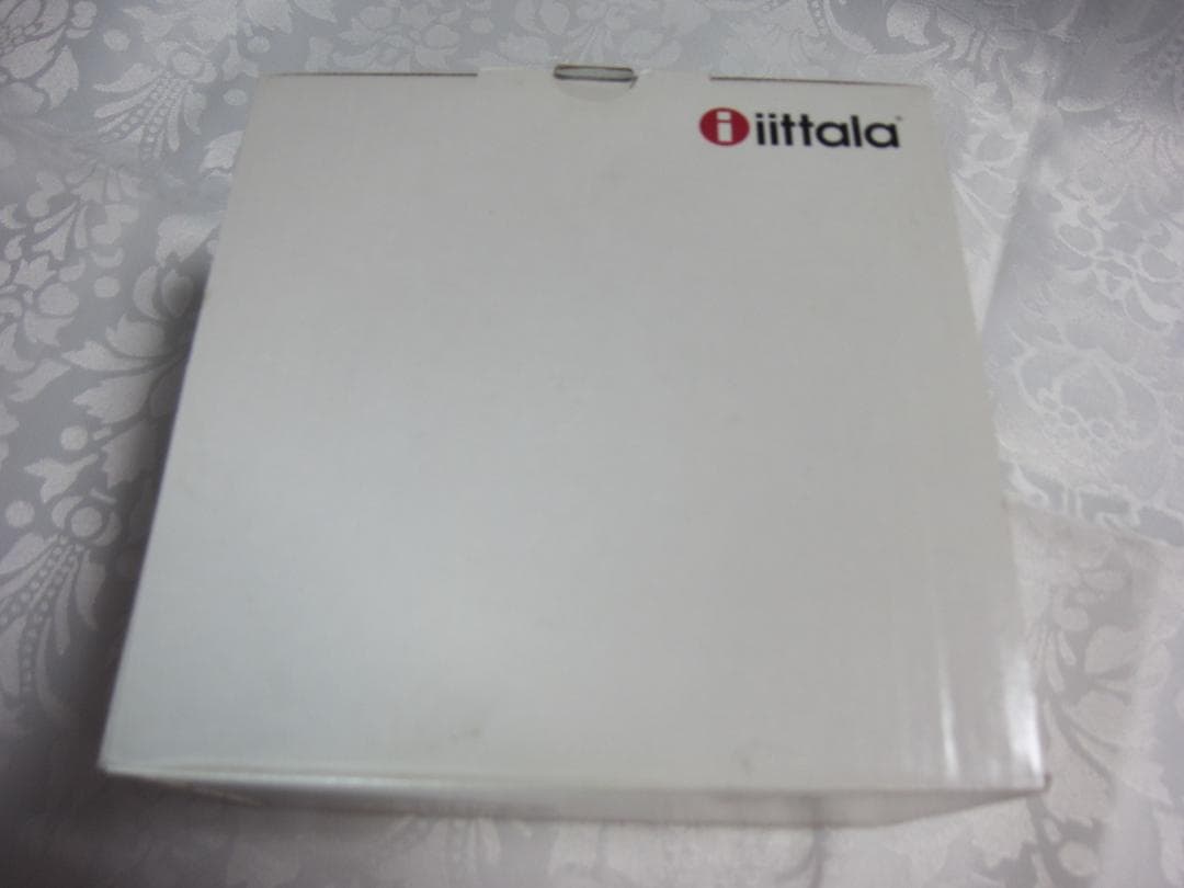 新品・未使用、完品　イッタラ（13Φcm）透明ガラスボウル　青濃淡ペアセット