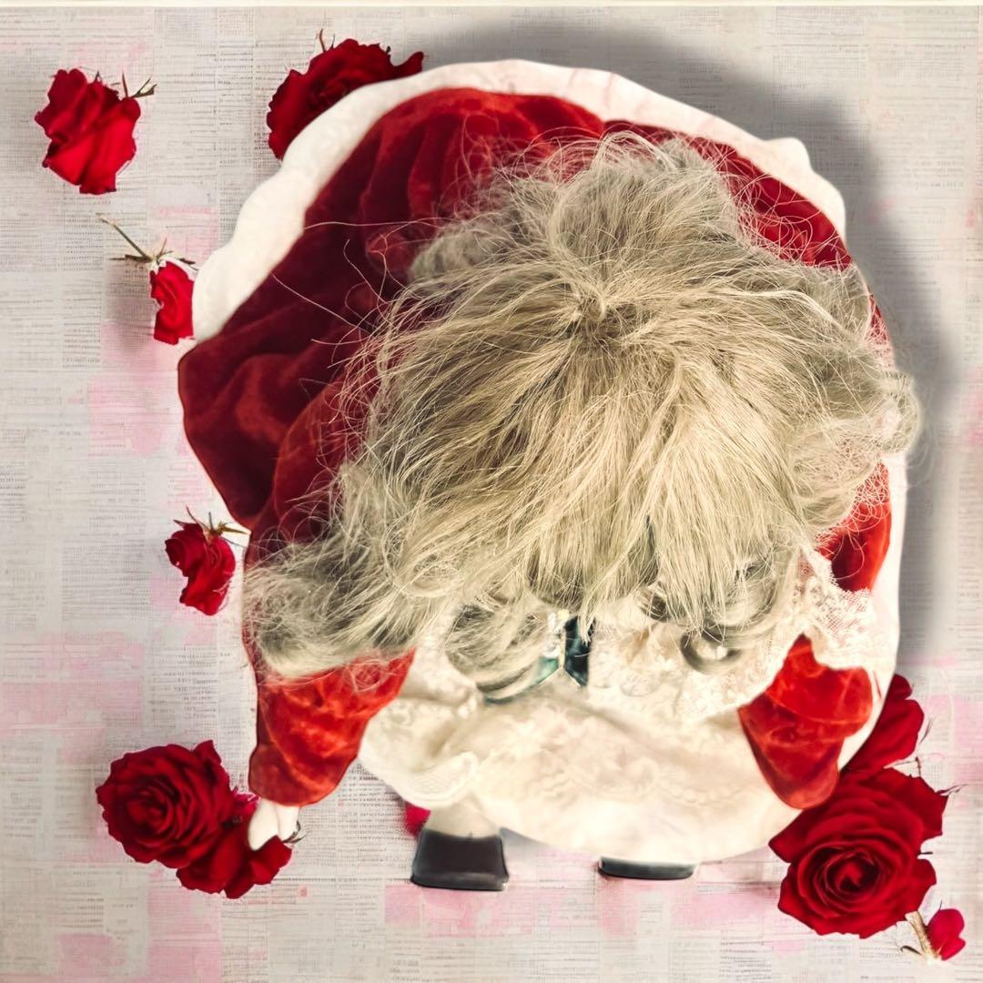 ぽてうさ ビスクドール ブリュジュン リプロ 英国風ドレス ボネ カメオ