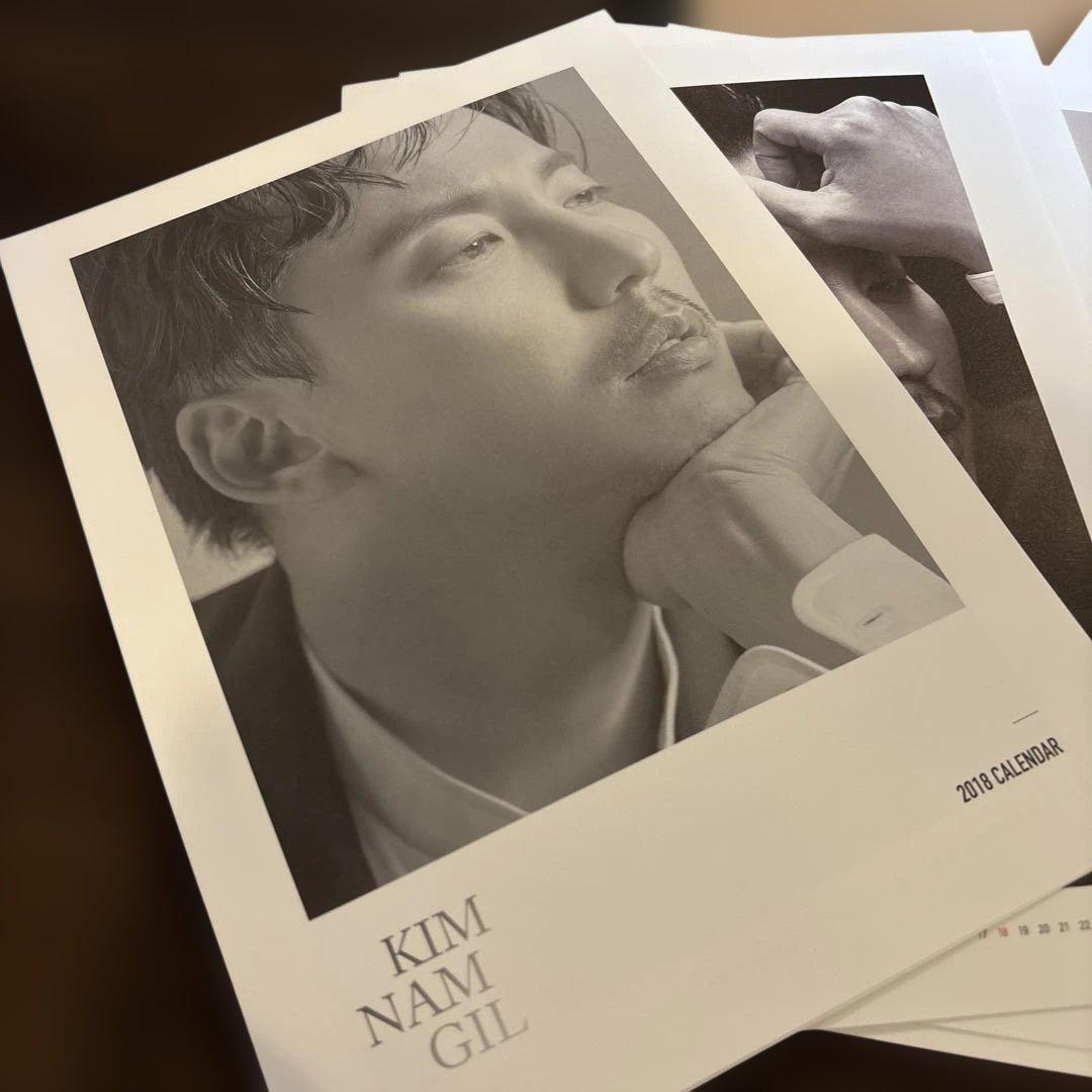 美品❣️KIM NAM GIL キムナムギル　2018 カレンダー 専用額付き