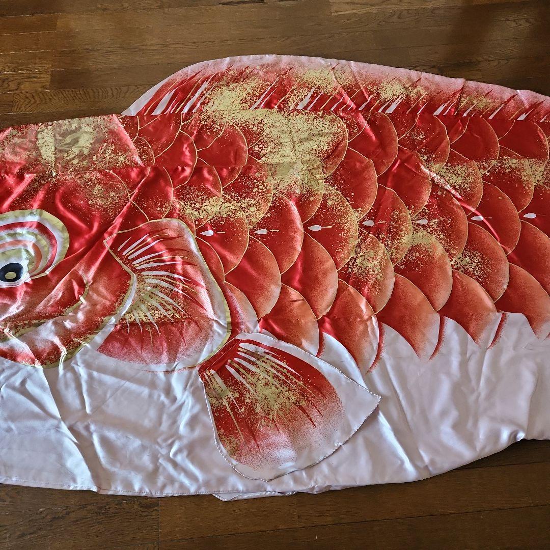 中古　鯉のぼり　5体と吹流し セット　友禅染　約5メートル