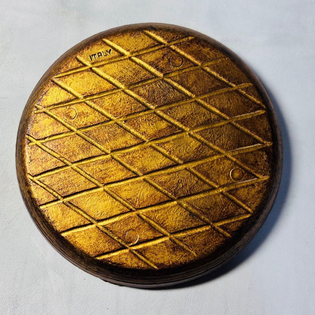 イタリア製 フローレンタイン ヴィンテージ 木製皿6枚セット