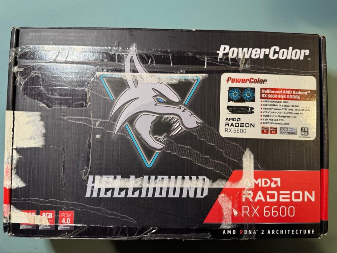 Radeon RX6600 8GB POWER COLORグラフィックボード