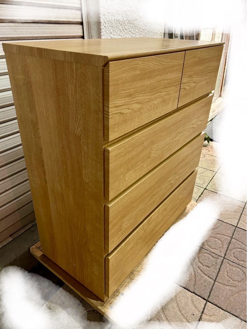 ニトリ　ローチェスト(クエス 木製タンス　中古家具