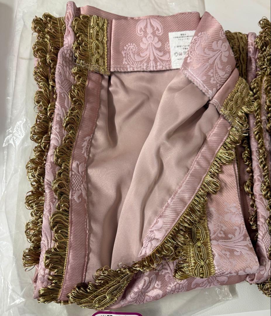 新品　豪華　トリムマスクジャガード遮光カーテン　ローズ 2セット