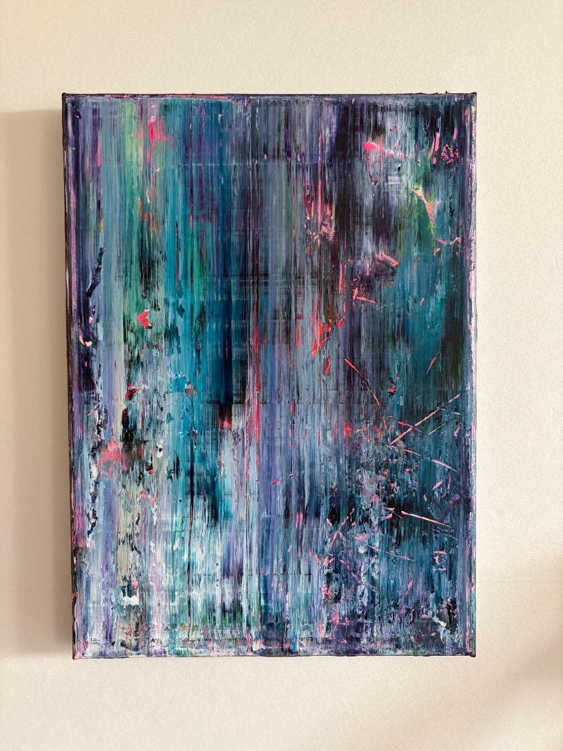 抽象画 モダンアート 現代アート F4 原画 一点物｜不完全なままで