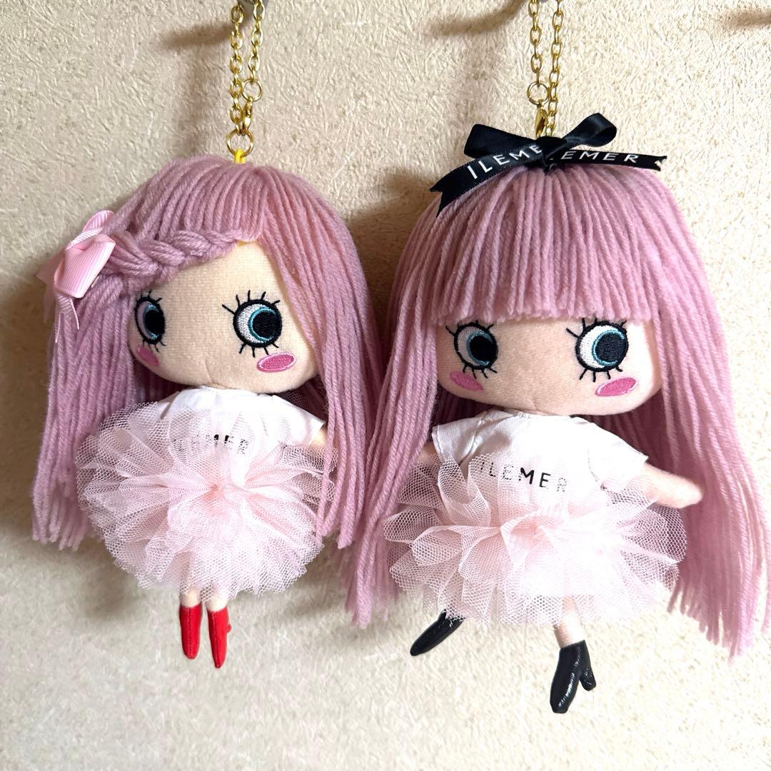 ILEMER イルメール ハッピードール♡桜ピンク♡リメイクドール♡2体セット