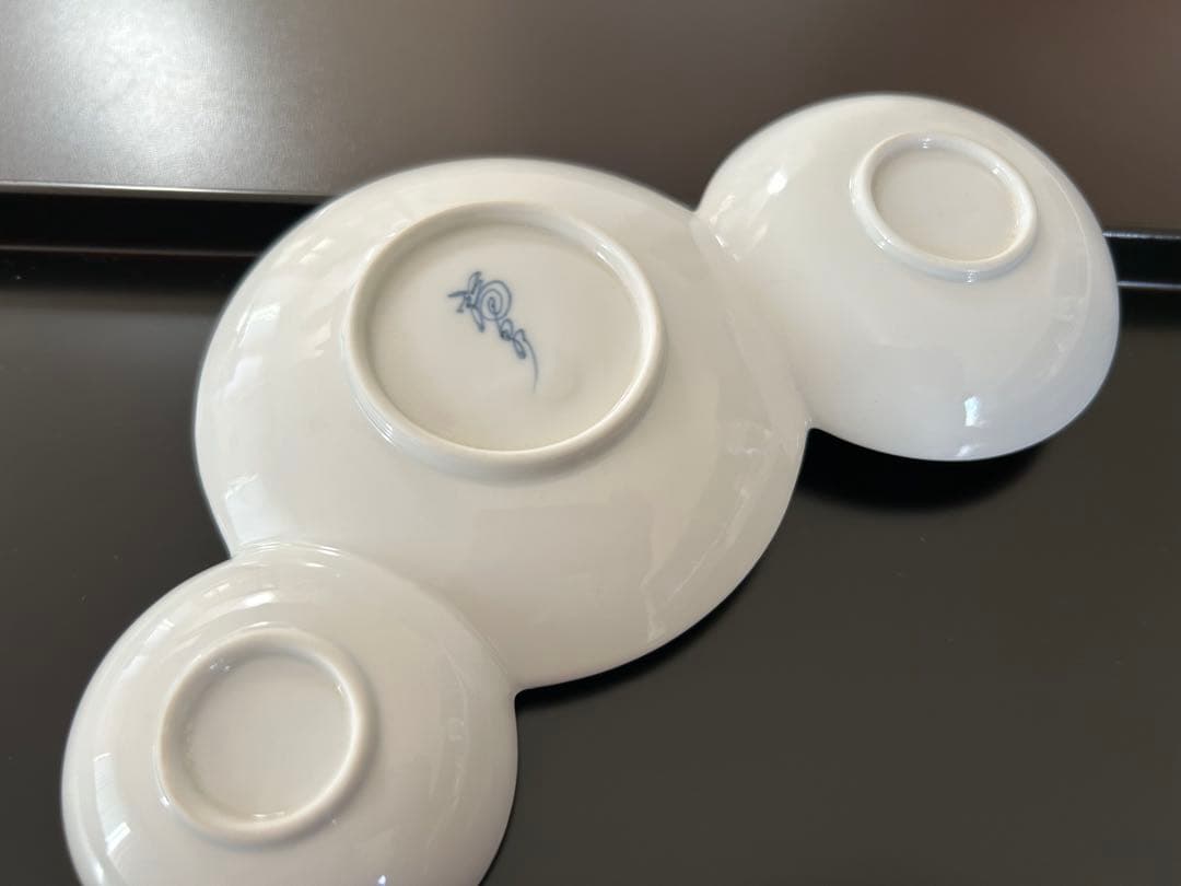 錦朱金プラチナ　玉つぎ三品盛　有田焼　お正月