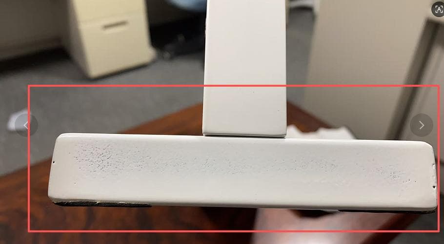 ホワイトフレーム 卓上ミラー 訳あり品　写真をご確認 MR02-50-05