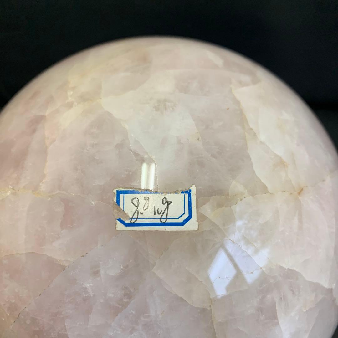 ローズクオーツ    水晶　天然石　原石　最大級径１８cm  重さ8.８kg