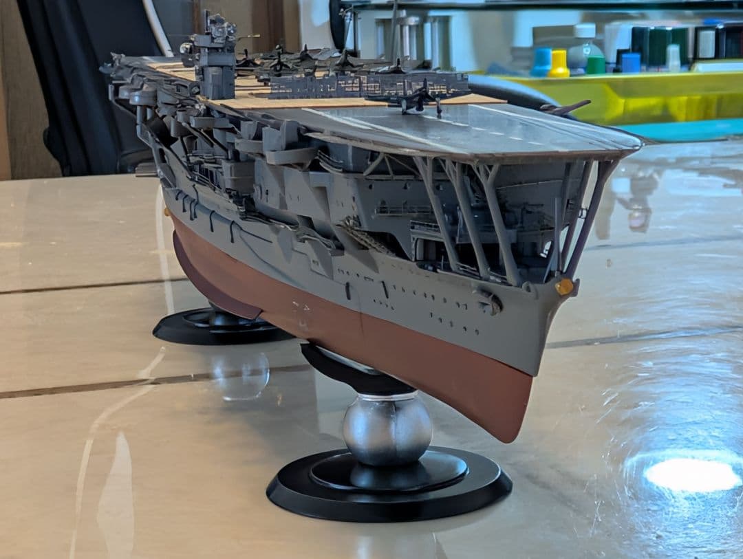 旧日本海軍（帝国海軍）航空母艦　加賀　フルハル　1/700スケール