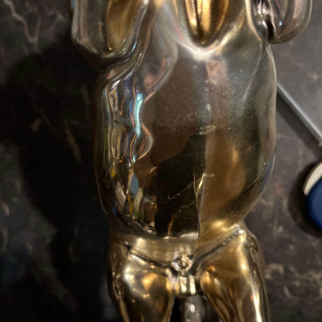 馬 馬の置物 跳馬 シルバーホース 銀色の馬 跳馬 体長40 高さ35