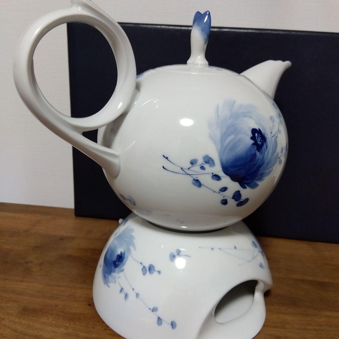 超美品 Meissen マイセン 青い花 ウォーマー＆キャンドルホルダー