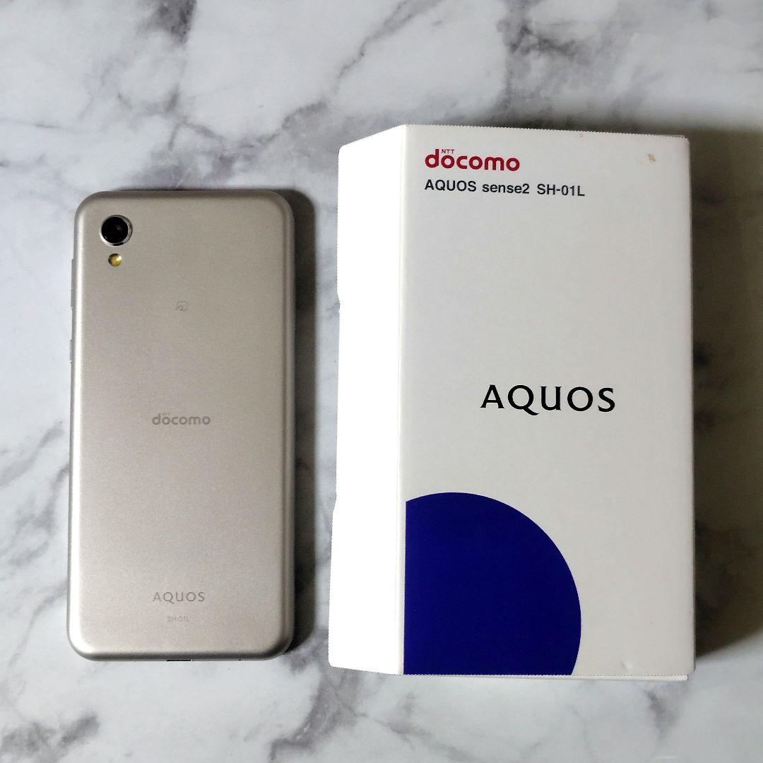 docomo AQUOS sense2 SH-01L シャンパンゴールド★中古品