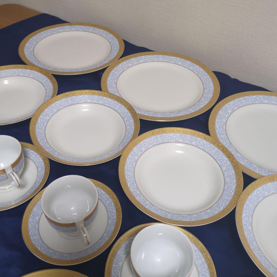Noritake 食器セット ゴールドブルー装飾 セット16点
