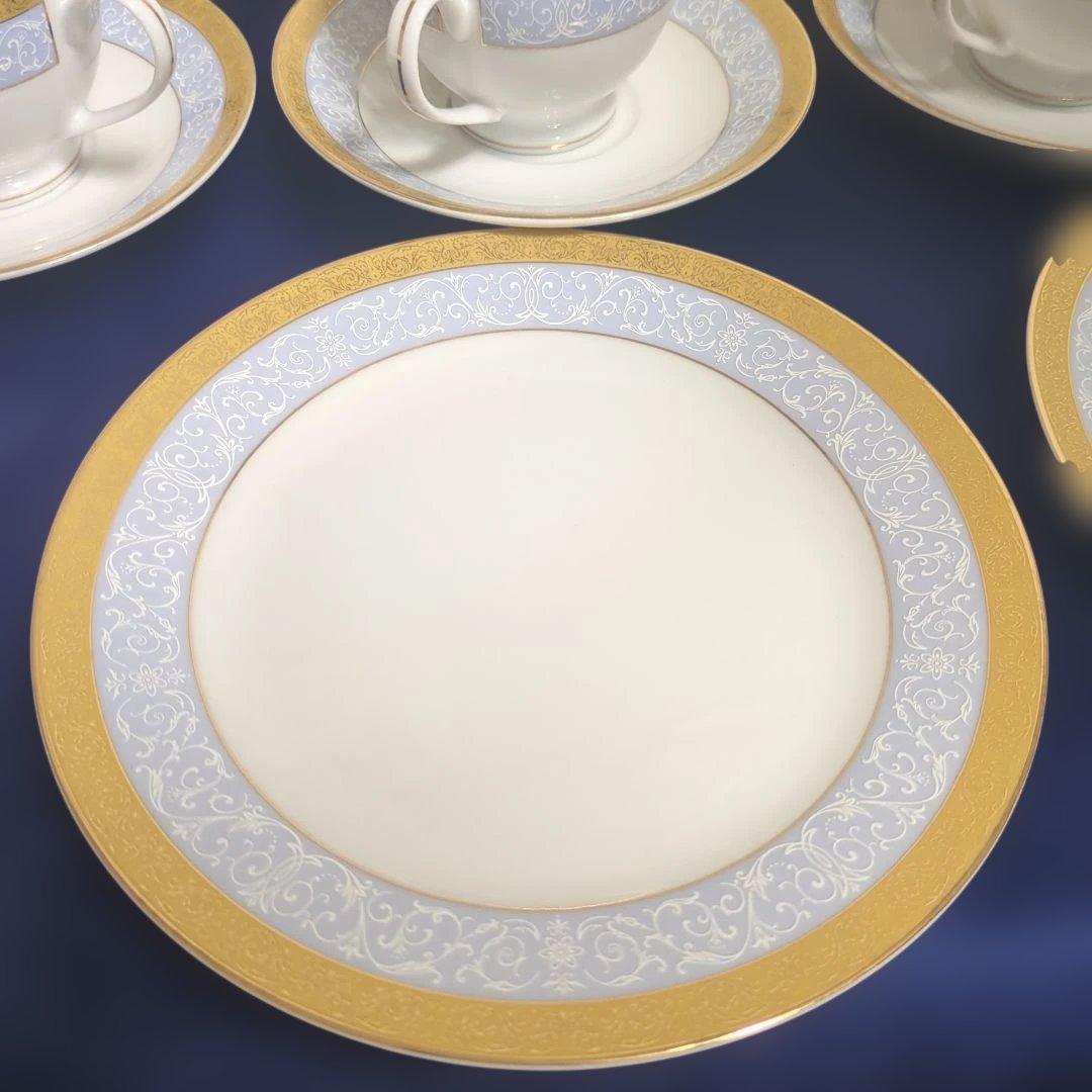 Noritake 食器セット ゴールドブルー装飾 セット16点