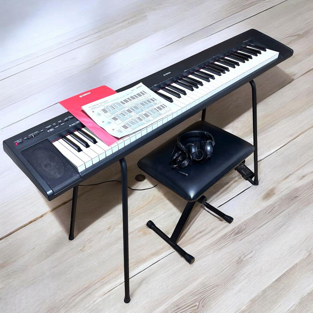 【美品】ヤマハ NP-30 電子キーボード 76鍵盤 スタンド 椅子付セット