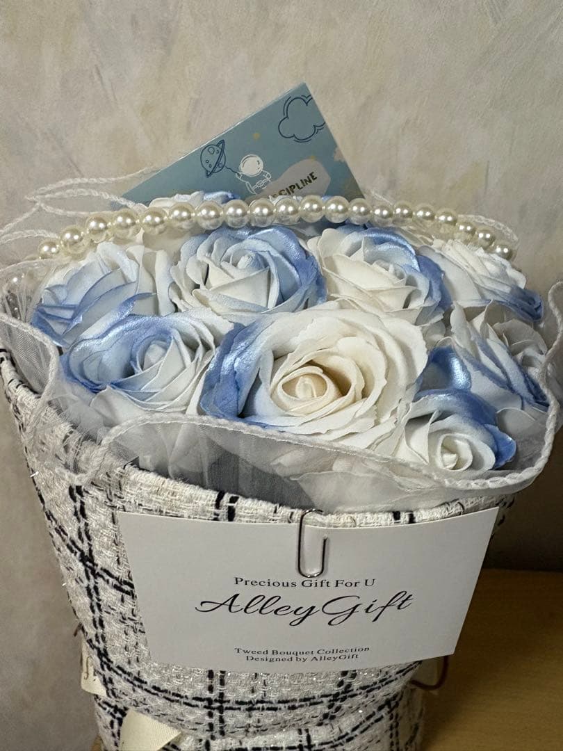 alley gift 青色のグリッターローズ