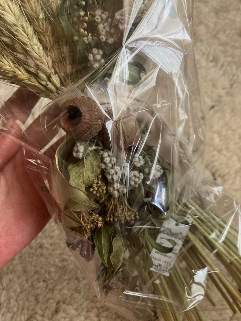 おまとめ⭐︎swag #295 小麦のパニエ スワッグ ドライフラワー