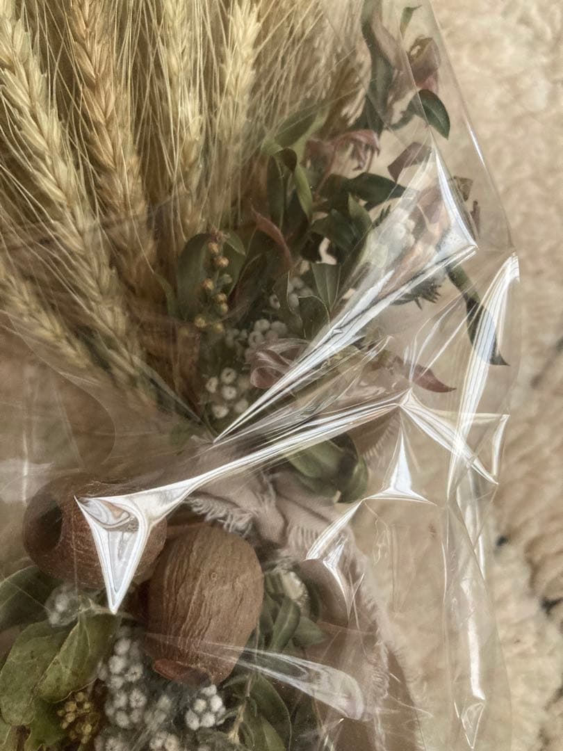 おまとめ⭐︎swag #295 小麦のパニエ スワッグ ドライフラワー