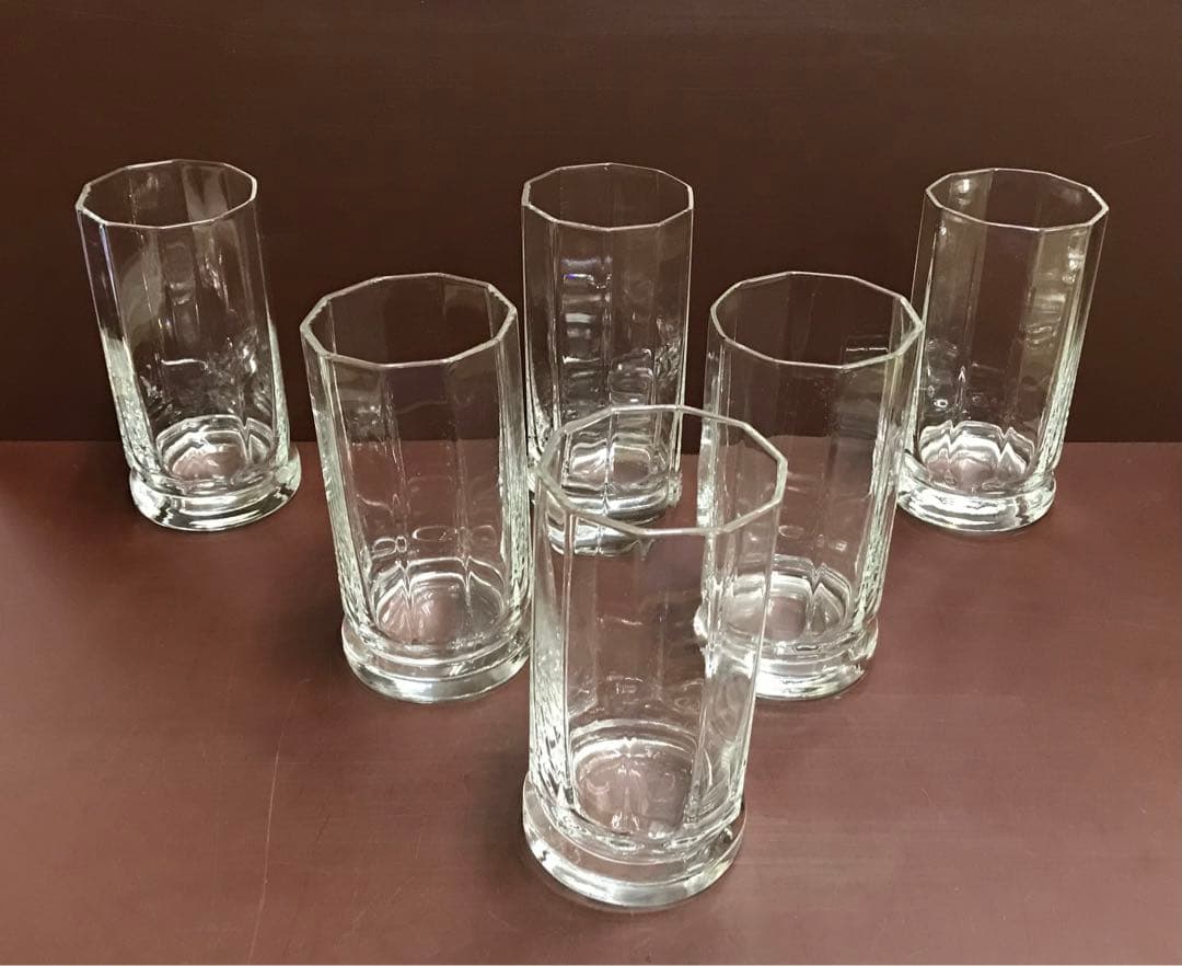 手づくりガラス　ジュースグラス×６個