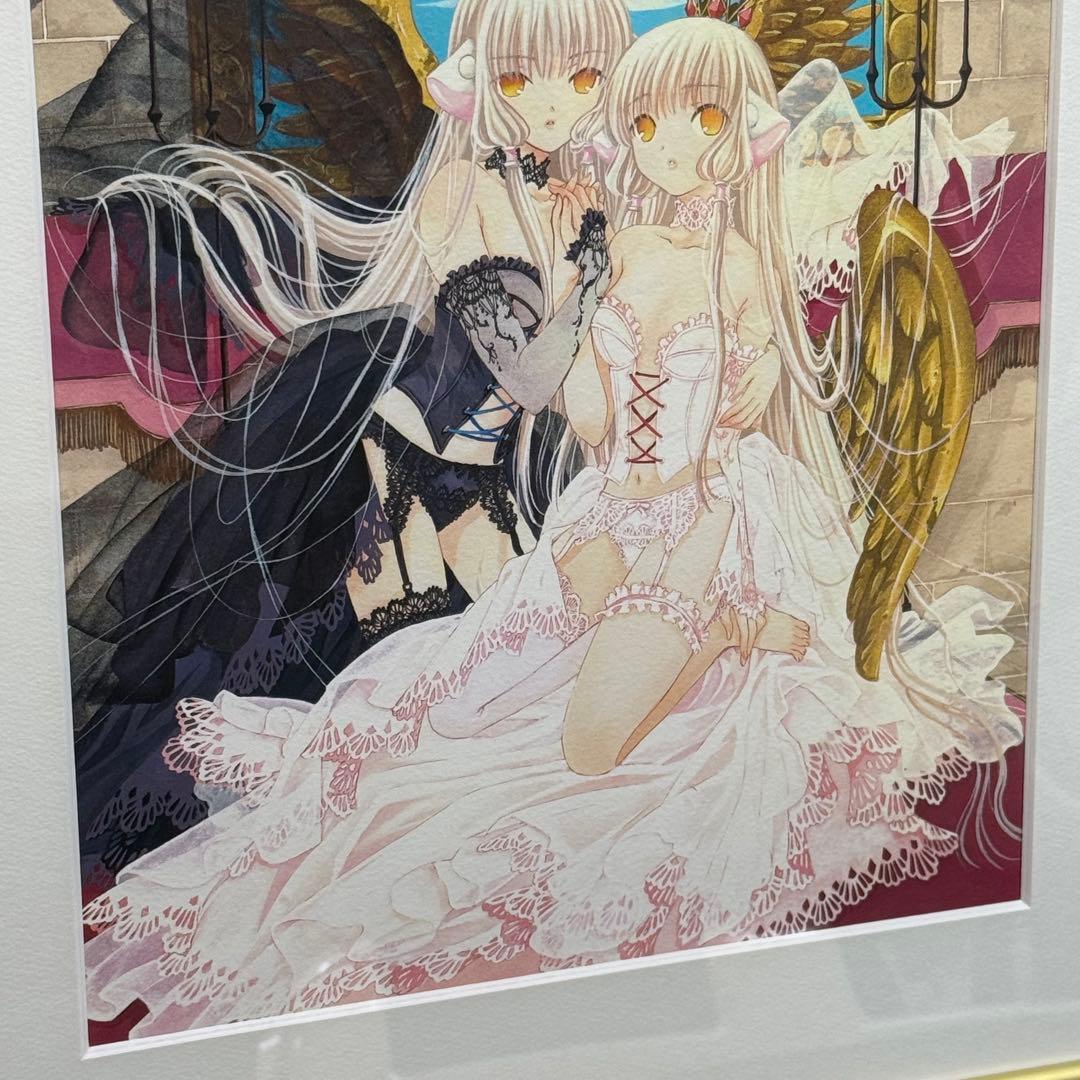 原画イラストボード CLAMP ちょびっツ 複製原画 ランジェリーなダブルちぃ