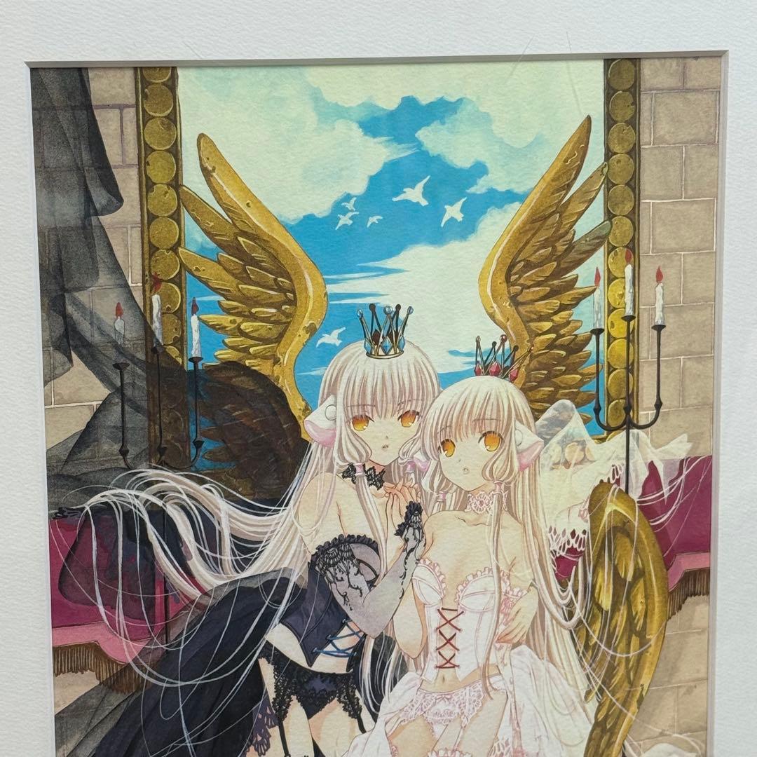 原画イラストボード CLAMP ちょびっツ 複製原画 ランジェリーなダブルちぃ