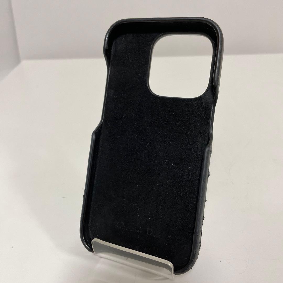 Lady Dior iPhone 14 Proケース ブラック 中古