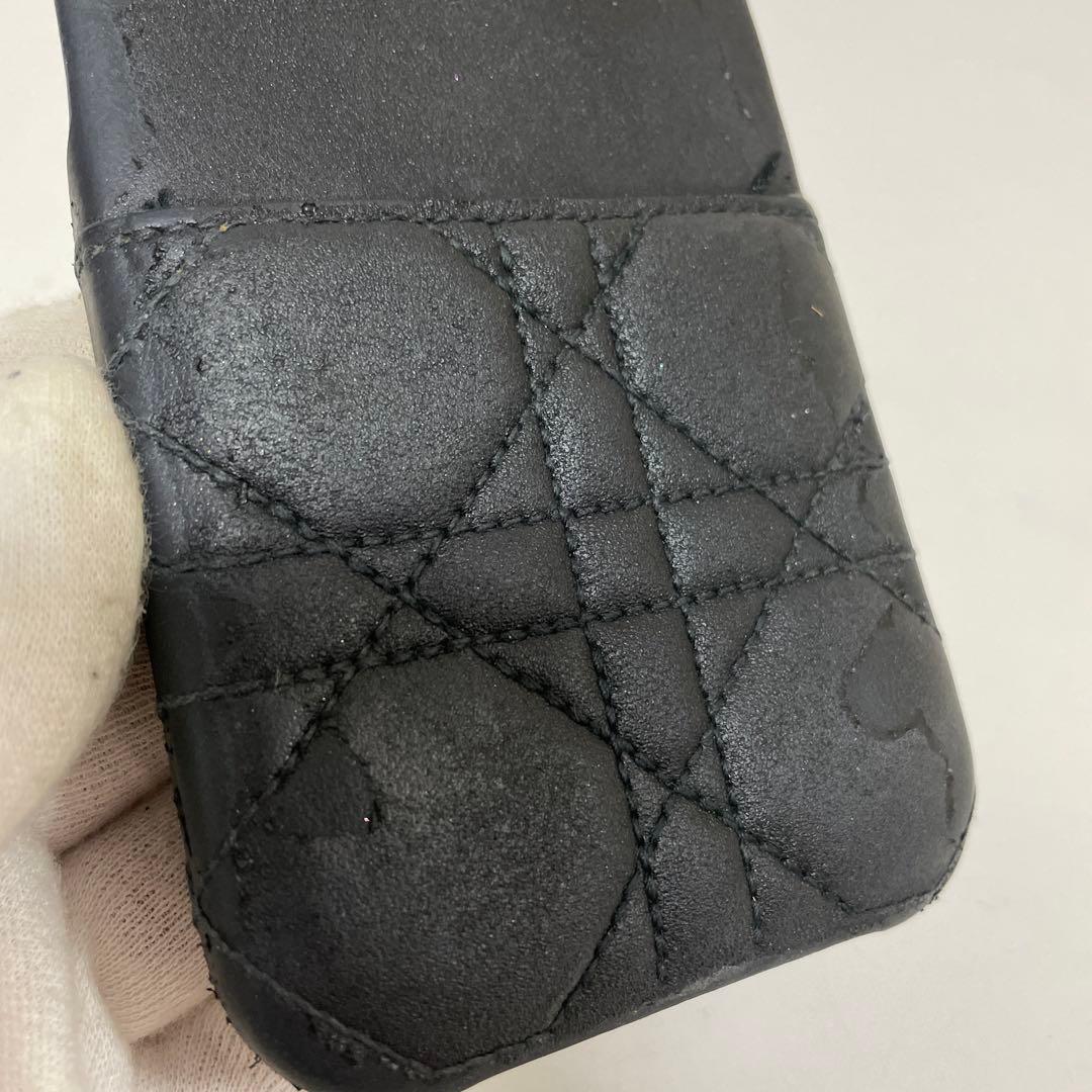 Lady Dior iPhone 14 Proケース ブラック 中古