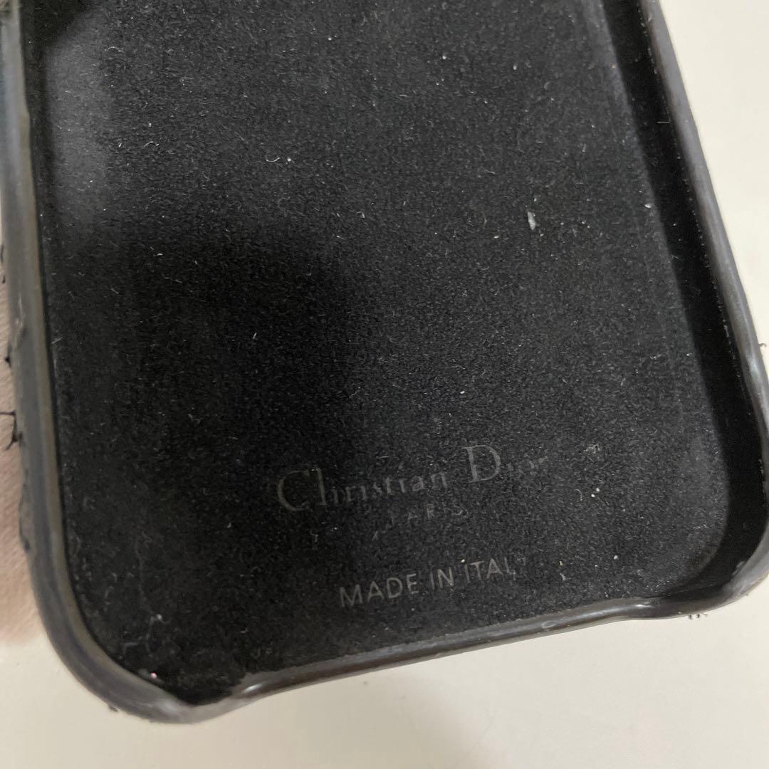 Lady Dior iPhone 14 Proケース ブラック 中古