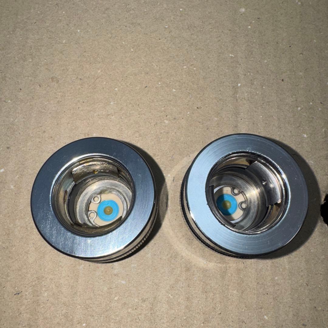 金属製シルバー蛇口2個セット L字型散水用バルブ ［2268］