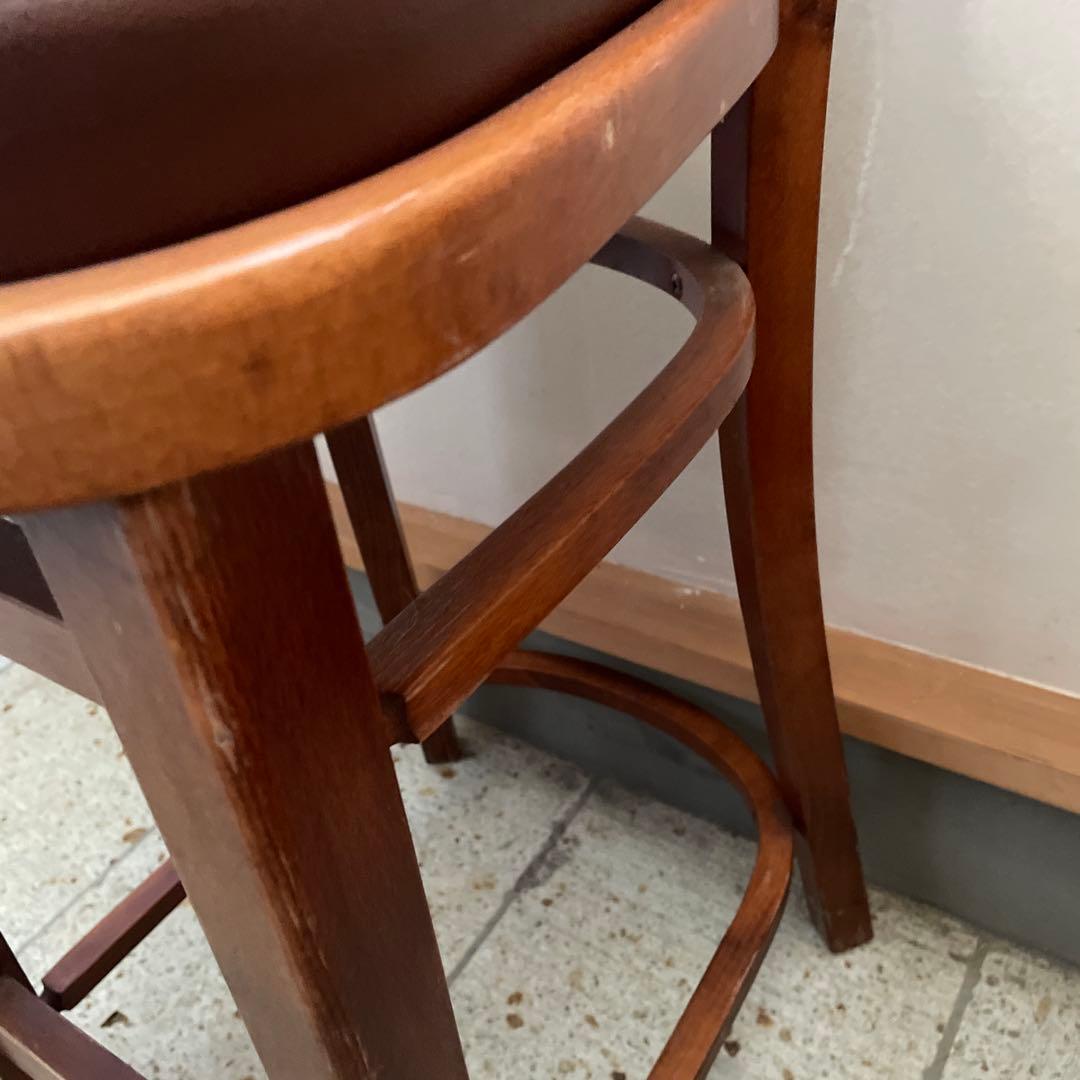 カウンターチェア　木製ハイチェア　1脚②